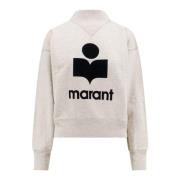 Beige Logo Sweatshirt Isabel Marant , Beige , Dames