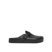 Boston Slides Rubber Slippers Birkenstock , Black , Heren