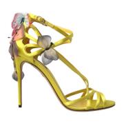 Gele Butterfly Applique Sandalen Dolce & Gabbana , Yellow , Dames
