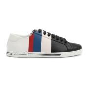 Italiaanse Leren Lage Sneakers Dolce & Gabbana , Multicolor , Heren