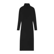 Zwarte Kasjmier Jurk - Luxe Mode Saint Laurent , Black , Dames