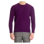 Moderne Wollen Trui Drumohr , Purple , Heren