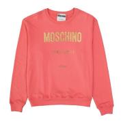 Stijlvolle Roze Logo Sweatshirt voor Heren Moschino , Pink , Heren