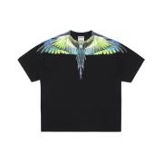 Icon Wings Katoenen T-shirt Marcelo Burlon , Black , Heren