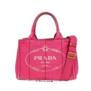 Pre-owned Canvas handbags Prada Vintage , Pink , Dames
