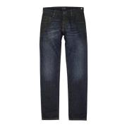 Blauwe Denim Jeans voor Heren Fendi , Blue , Heren