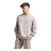 Geborduurde Logo Sweater voor Heren, Grijs Iceberg , Gray , Heren