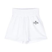 Witte Dames Shorts Ss24 Chiara Ferragni Collection , White , Dames