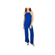 Penelope Lange Jumpsuit, Werkersblauw Karma Koma , Blue , Dames