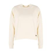 Casual Ronde Hals Sweatshirt Fila , Beige , Dames