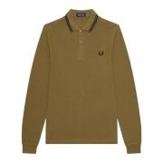 Authentieke longsleeve Twin Tipped Polo Fred Perry , Brown , Heren