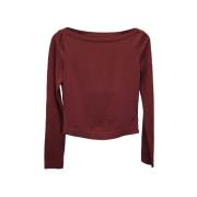 Pre-owned Viscose tops Alaïa Pre-owned , Red , Dames
