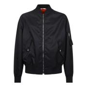 Bomber met logo-print Valentino , Blue , Heren