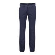 Donkerblauwe Katoenen Chino Broek Gardeur , Blue , Heren