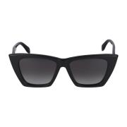 Stijlvolle zonnebril Am0299S Alexander McQueen , Black , Dames