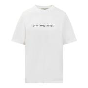 Logo Crew-neck Tee Shirt Stella McCartney , White , Dames