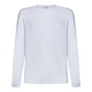 Witte Ribgebreide T-shirts en Polos James Perse , White , Heren