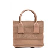 Strand Tote Tas Salvatore Ferragamo , Beige , Dames