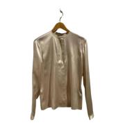 Pre-owned Silk tops Ralph Lauren Pre-owned , Beige , Dames