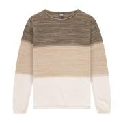 Color-Block Triple Panel Sweater Kultivate , Brown , Heren