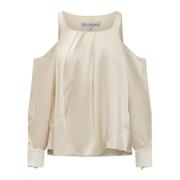 Gedraaide Schouder Top JW Anderson , White , Dames