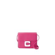 Roze Fushia Leren Crossbody Carel , Pink , Dames