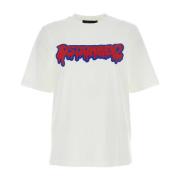 Wit Jersey T-Shirt Dsquared2 , White , Dames