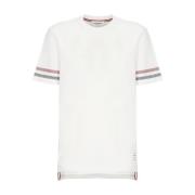 Blauw Gestreept Ronde Hals T-Shirt Thom Browne , Blue , Heren