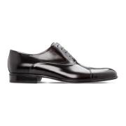 Klassieke zwarte kalfsleren Oxford schoenen Moreschi , Black , Heren