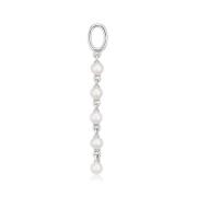 Parel Hoop Charm Oorbellen Sif Jakobs Jewellery , Gray , Dames