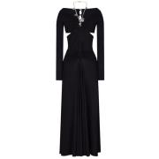 Aansluitende jurk met lange mouwen Paco Rabanne , Black , Dames