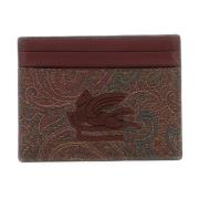 Paisley Jacquard Creditcardhouder met Geborduurd Pegasus Logo Etro , M...