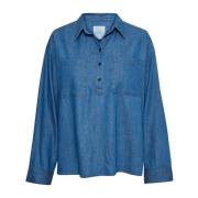 Zachte en stijlvolle Emmarosepw Sh Overhemd Part Two , Blue , Dames