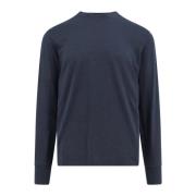 Geborduurd Monogram T-Shirt Tom Ford , Blue , Heren