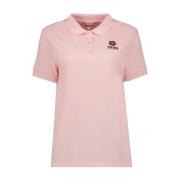 Klassiek Polo Shirt met Boke Flower Borduursel Kenzo , Pink , Dames