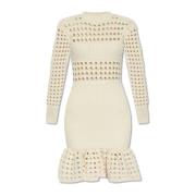 Openwork jurk Alexander McQueen , Beige , Dames