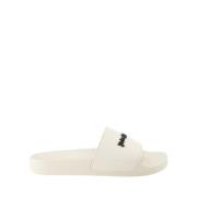 Logo Slippers Palm Angels , White , Heren