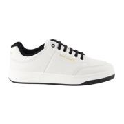 Geperforeerde Leren Sneakers Saint Laurent , White , Heren