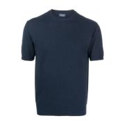 Stijlvol Blauw Heren T-Shirt Drumohr , Blue , Heren