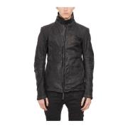 Leren jas Boris Bidjan Saberi , Black , Heren