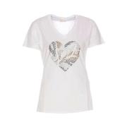 Klassiek T-Shirt Liu Jo , White , Dames