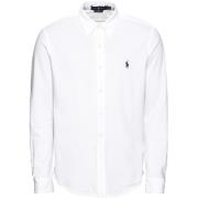 Lichtgewicht Katoenen Piqué Shirt Ralph Lauren , White , Heren
