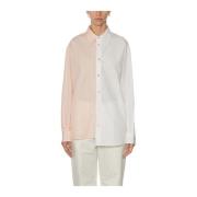 Asymmetrische Poplin Overhemd Marni , White , Dames