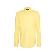 Lichtgewicht katoenen piqué overhemd Ralph Lauren , Yellow , Heren