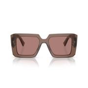 Prada Oversized Vierkante Zonnebril Prada , Brown , Unisex