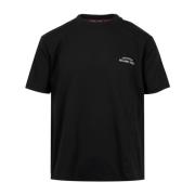 Geborduurd Crew-neck T-shirt met Logo Gcds , Black , Heren