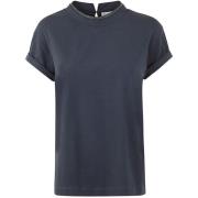 Nachtelijke Hemel Ronde Hals T-Shirt Brunello Cucinelli , Blue , Dames