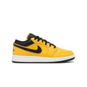 Air Jordan 1 Low Leren Sneakers Nike , Yellow , Heren