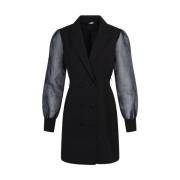 Zwarte Blazer Jurk Radical , Black , Dames