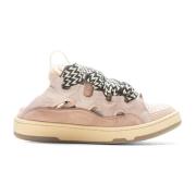 Roze Leren Sneakers Aw23 Lanvin , Pink , Dames
